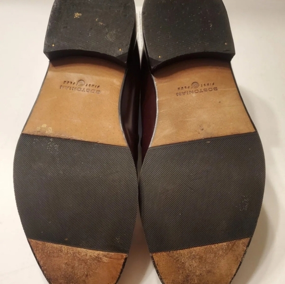 Bostonian First Flex Brown Leather Men’s 10 M Slip On Dress Shoes - Picture 4 of 5